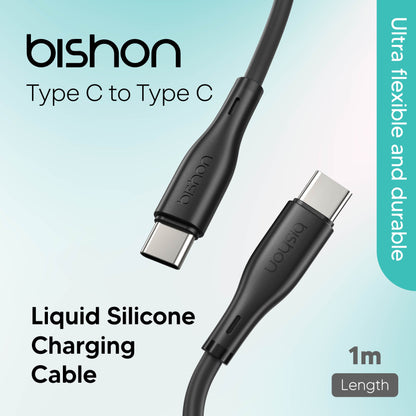 Bishon Liquid Silicone Cable Type C to Type C