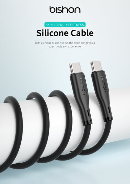 Bishon Liquid Silicone Cable Type C to Type C